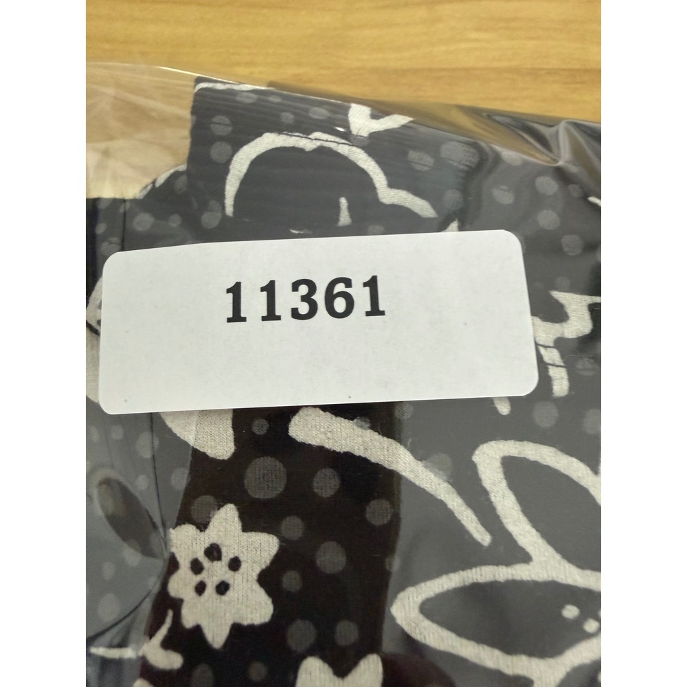J Jill Dress Womens Small Black Floral Pima Cotton Modal Stretch Pockets - Picture 10 of 10